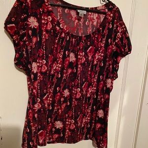 Beautiful stretchy plus-size blouse